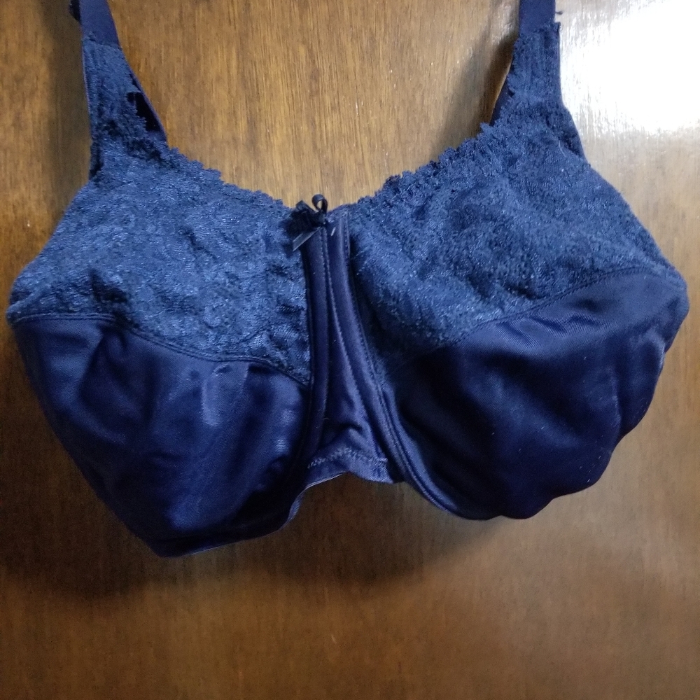 Elegant Navy Lace Bra